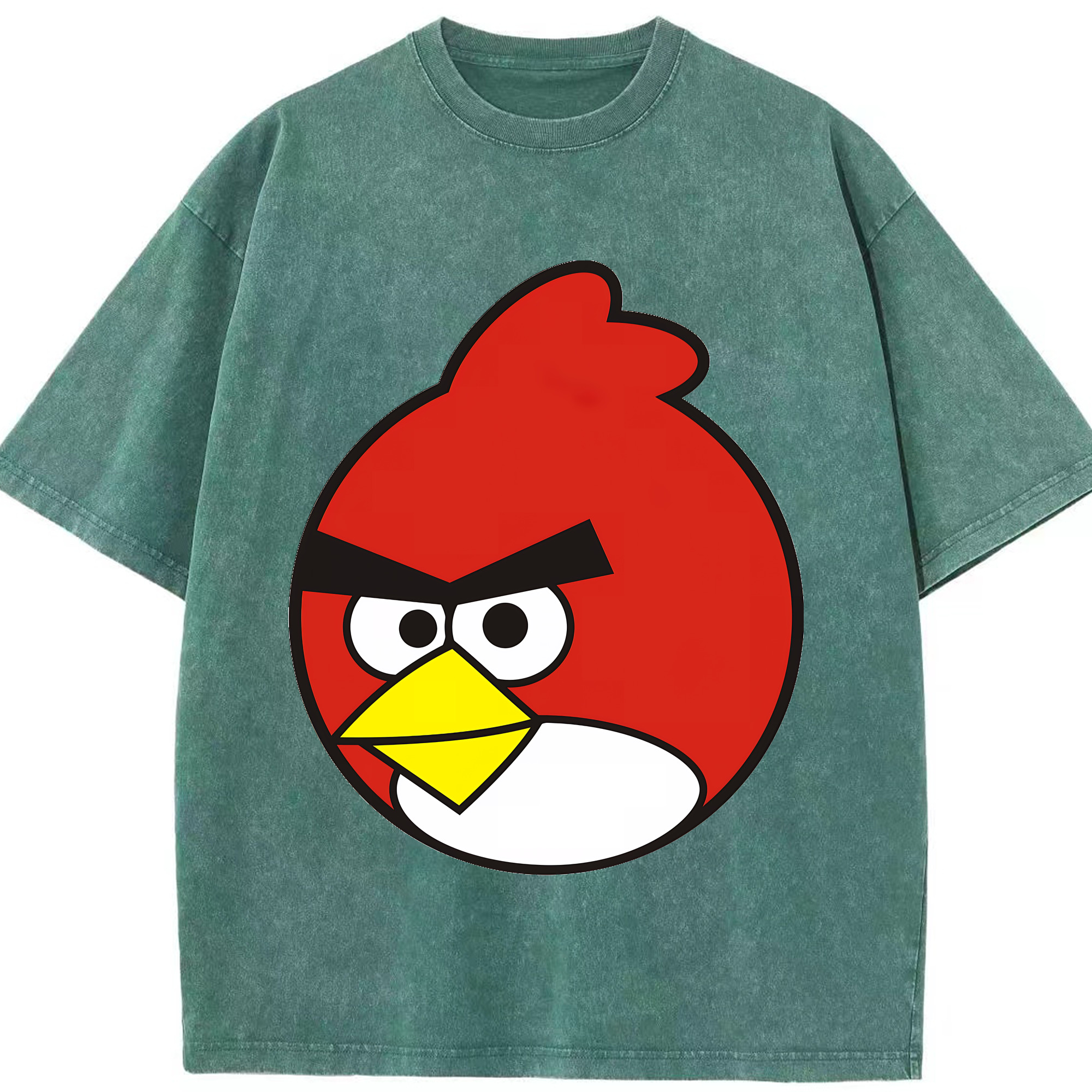 （画像用） Angry Birds アングリーバード 綿100% ヴィンテージ風 半袖Tシャツ（フロントプリント）